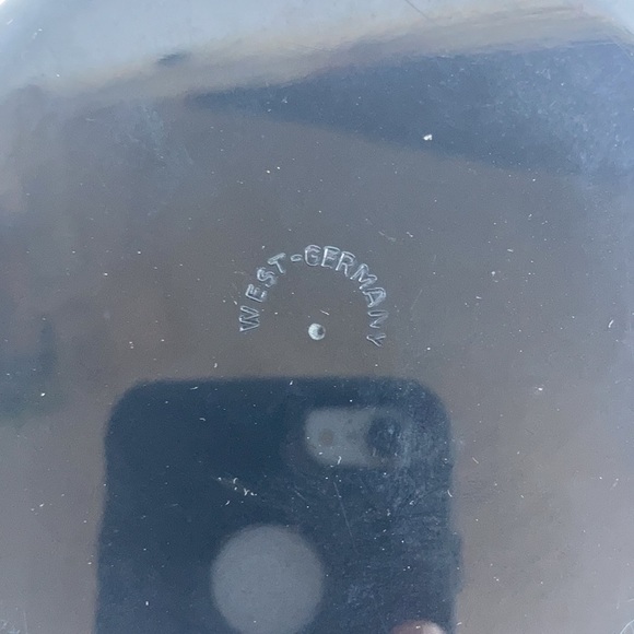 Vintage West Germany single service salt and pepper mustard condiments plate - Picture 5 of 16